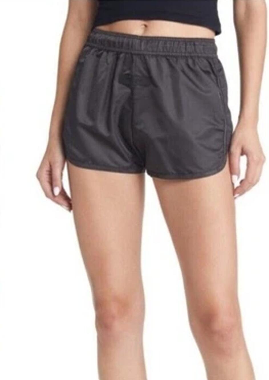 Fear of God Essentials Nylon Running Shorts Elastic Waist Size M Dark Gray